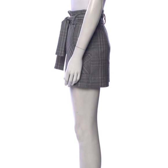 Maje plaid shorts size 34 eq to size 2 reference make size chart - Picture 8 of 9